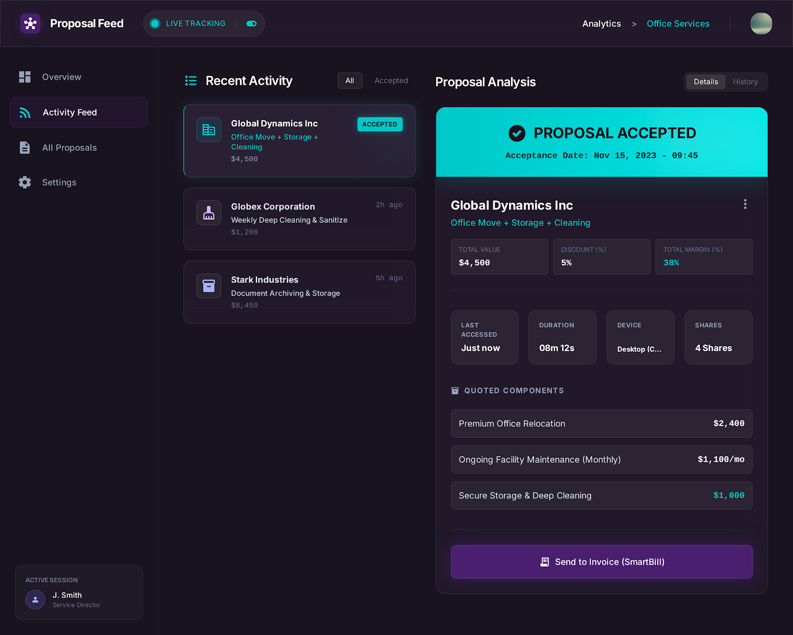 Flux de acceptare a ofertelor în timp real